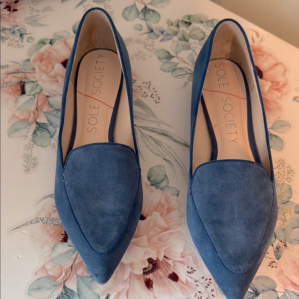 Sole Society Women's Blue Loafers